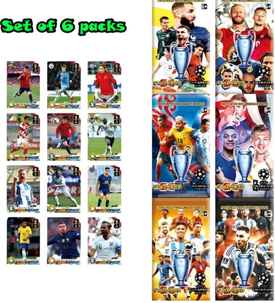 AncientKart Rare Latest Champions Euro Football cards fifa world cup 6 packs