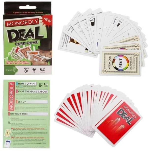 Zokio Monopoly Deal Card Game - Fun Family Game Quick and Entertaining Party Game =