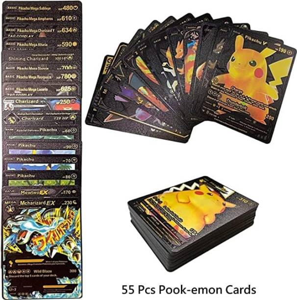 Zobby Pokemon Cards Shinning Black Plastic Cards V Series Vmax Gx Original