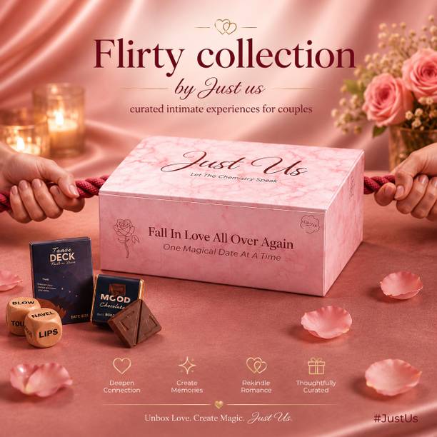 DATEBOX Sweet & Play Combo - Card Game, Dice Game, & Mood Chocolate