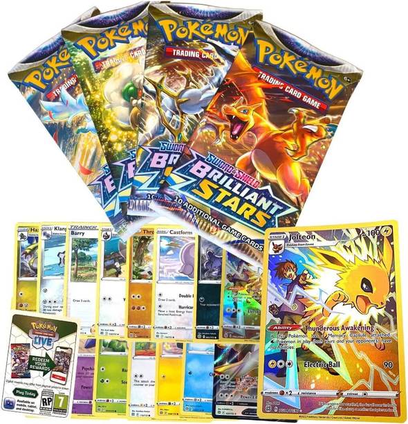 Craveon Pokemon Sword and Shield Brilliant Stars (3 Pcs - 30 Card) Playing Card _NEW1