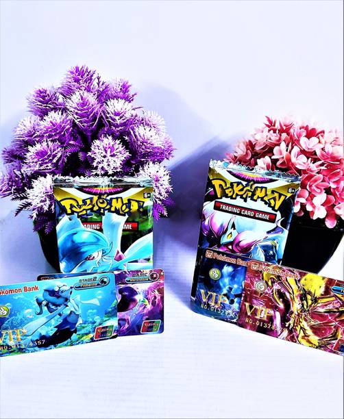 Thrifx Pokemon FIRST EVER VIP Cards Vmax Vstar Gx ATM Credit/Debit Cards (Pack of 4)