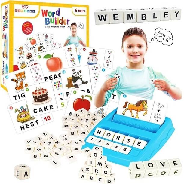 NEELAM ENTERPRISES Word Builder Educational Game, 2-in-1 Matching Letter Game