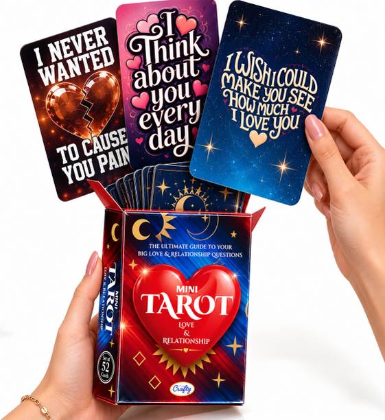 Crafty Mini Tarot Love & Relationship Cards 52 Card Deck for Love Emotions Reflection