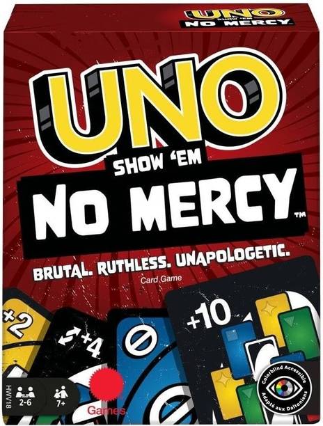 Zokio UNO Show em No Mercy Cards Game - 108 Cards