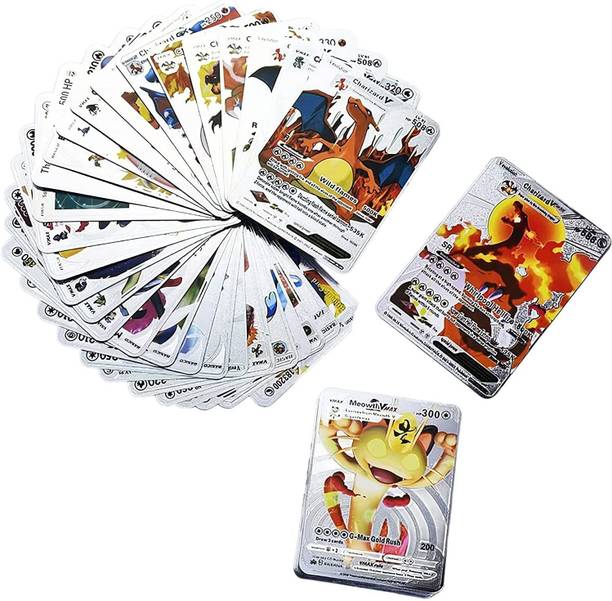 Aclipse Poke-Moon Silver Playing (25 Cards Deck) Trading Card for Kids, Adults