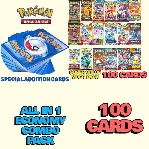 taka saki 100 attack pokemon cards real and rare pack set BEST