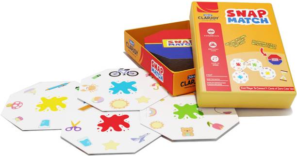 Clapjoy Snap Match Card Game, Family Board Game, 2-6 Player Game | Set of 55 Cards