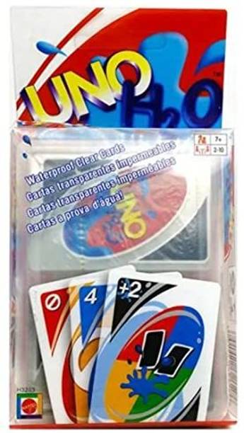 CrazyBuy Waterproof Clear UNO Cards PVC Plastic Transparent Playing Cards