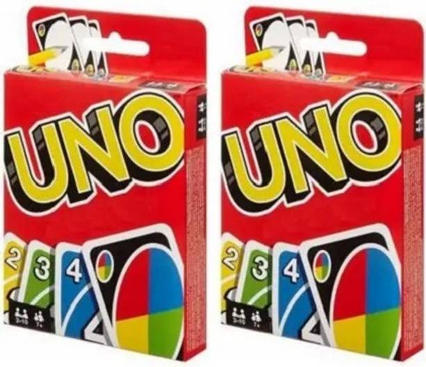 Zuigo 2pc PK-UNO CARD Colour&Number Matching Card Game, 216UNO Cards For Kids&Adults