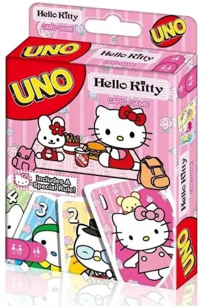 EverSparkz UNO Hello Kitty Cards Game Play with Family and Friends