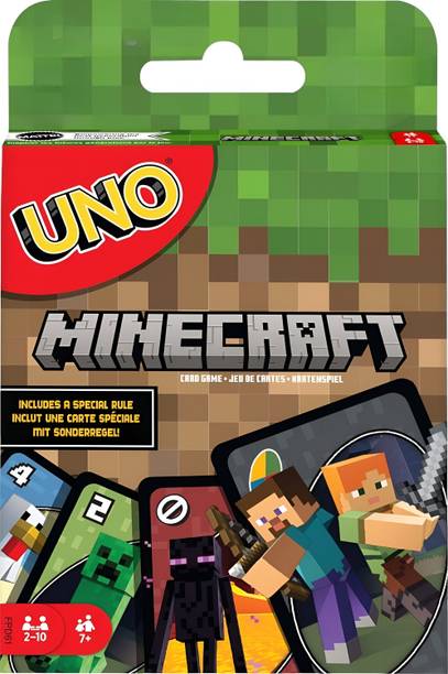 WOYR UNO Minecraft Playing Card Game| 112 Minecraft Playing Cards|UNO Cards