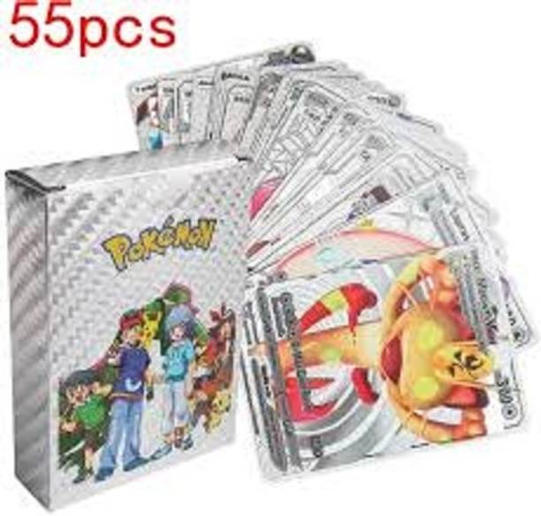 AAKRISH Silver Trending Waterproof 55pcs Pokemon cards set