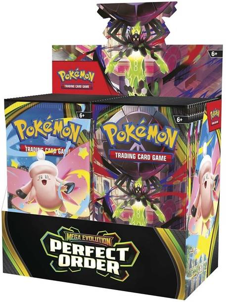 TOYRENTTO Pokemon Trading Card Game Mega Evolution Perfect Order Booster Box for Kids