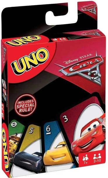 Gift Collection Premium Quality UNO Disney | Pixar Cars Card Game for kids and family Fun Game