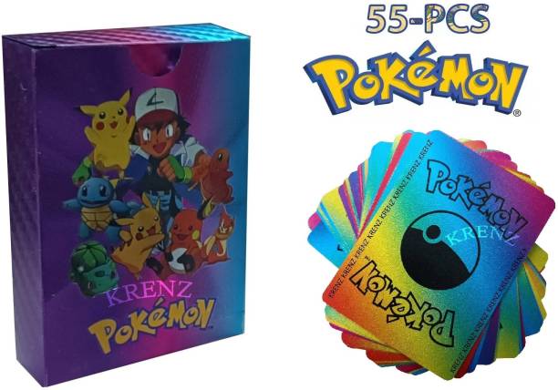 MOONZA Waterproof 55pcs Pokemon Rainbow Card Box V Series Vmax Gx Ex New Addition