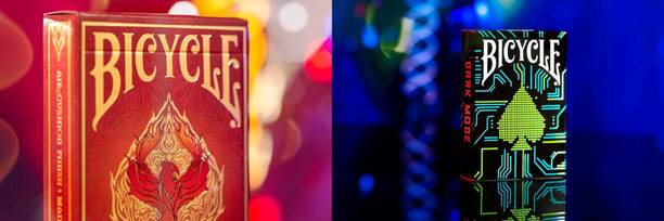 WOYR ™2PC Premium Quality Bicycle Fyrebird and Dark Mode Playing Cards Bridge Cards