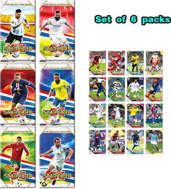 AncientKart Latest Champions Euro Rare New Football cards fifa world cup 6 packs