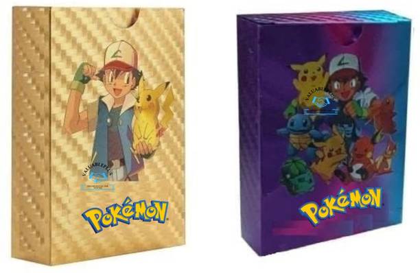 valuableplus 10Pcs Waterproof Playing Cards For Kids 5Pc Rainbow & 5Pc Gold Cards