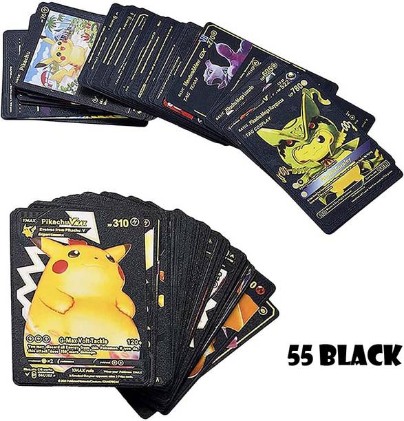 एंसिएंटकर्ट Black & Golden Shinning Foil Plastic Waterproof cards (55 cards)