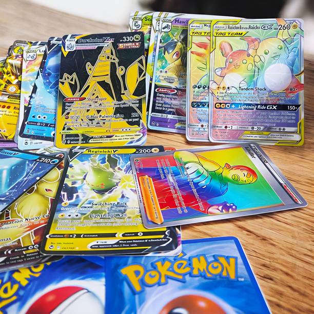 Thrifx Pokemon Cards 300Pcs Basic Gx Vstar Vmax Trainer Energy Cards Tcg Booster Pack