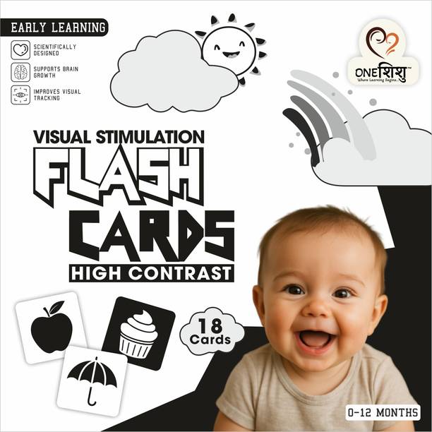 Oneshishu Black & White High Contrast Flash Cards