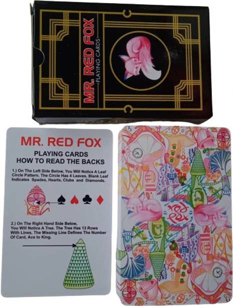 R.s.Magic Tricks Mr Red Fox Marked Deck Cheating Playing Card Magic Multicolor