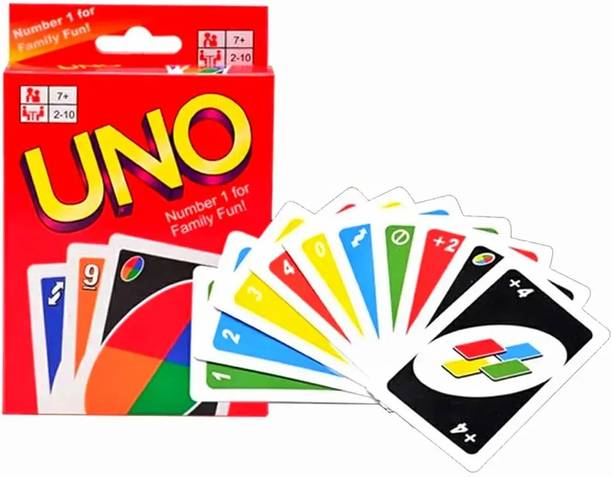 Occel UNO Classic Colour & Number Matching Card Game, 108 Cards For. Kids & Adults