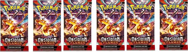 WOYR 6 Set (48 Card) Pokemon Scarlet and Violet Obsidian Flames Booster Card Games