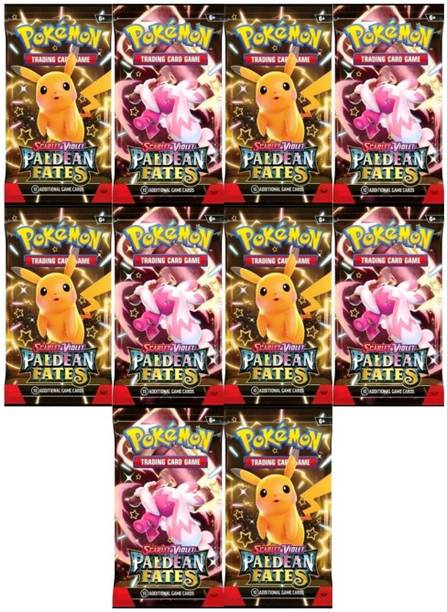 Gift Collection 80 PCS Of Scarlet & Violet Paldean Fates Super Rare Booster Playing Cards Game