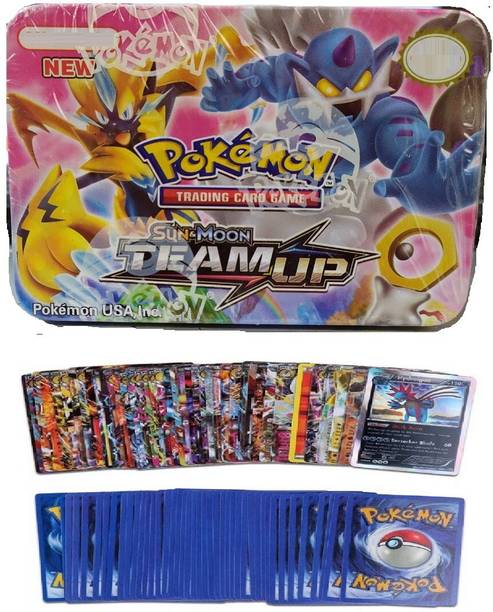 CrazyBuy Pokemon Sun & Moon Team Up Series Trading Card Game With Metal Box