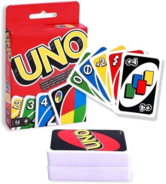 Zuigo UNO Classic Colour & Number Matching Card Game, 108 UNO Cards For-Kids & Adults-