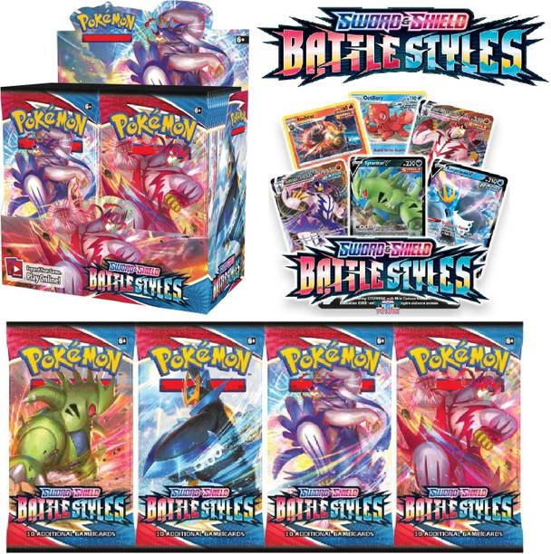 CrazyBuy Pokemon Playing Cards Sword & Shield Battle Styles 36 Booster Pack