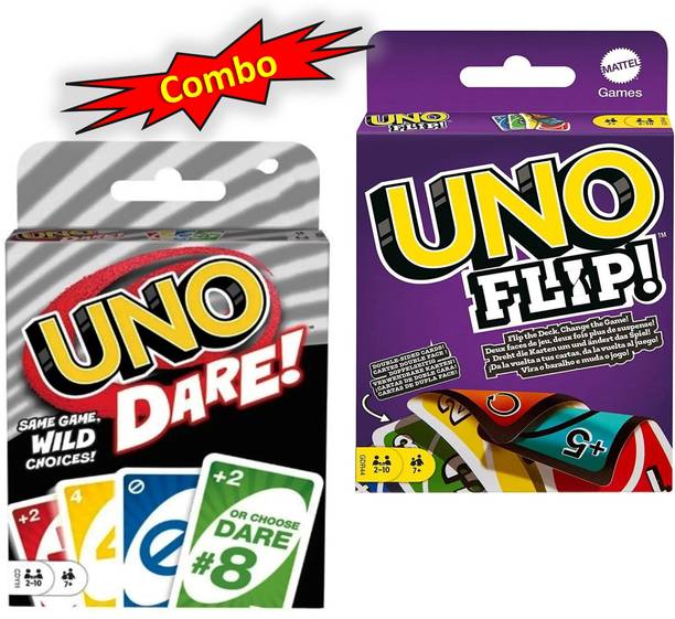 ToyShaala UNO Double Action Pack: Flip + Dare