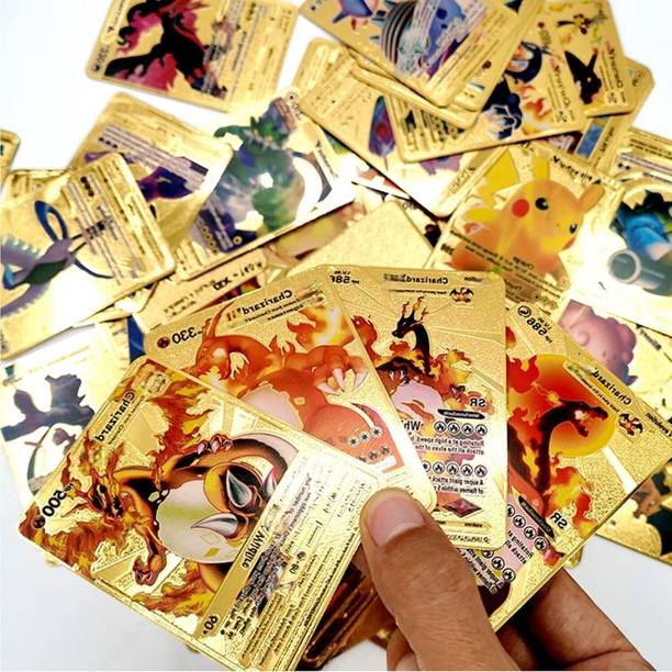 Craveon 55 Golden Poki Playing Foil Card Assorted Premium Cards)