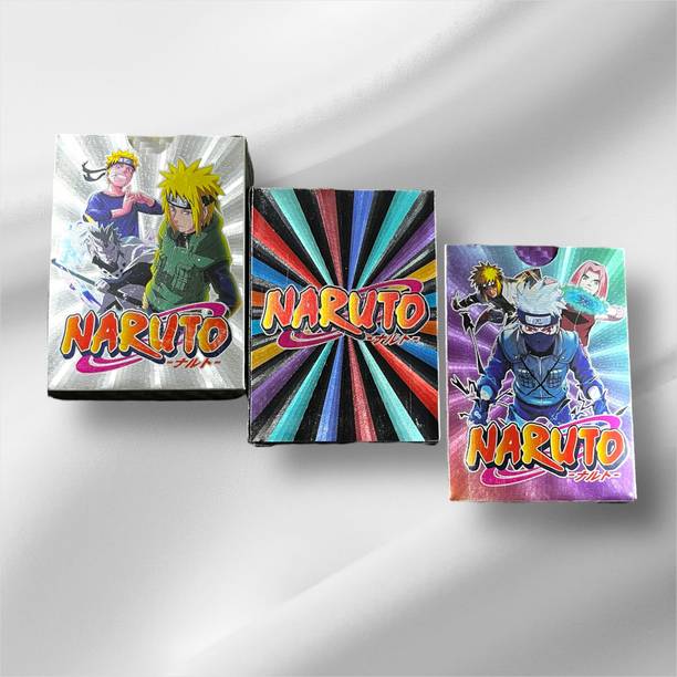 valuableplus Naruto Cards 30Pc Playing Foil Cards For Kids (Black, Rainbow, Silver 10Pc Each)