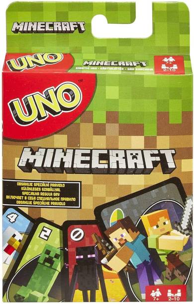 Zokio UN0 MINE CRAFT Card Game Videogame-Themed Collectors Deck For . Kids & Adults .
