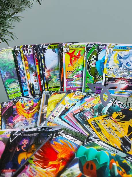Thrifx Pokemon Cards 100 Pcs Gx Vstar Vmax Card Real Trainer Energy Booster Box Packs