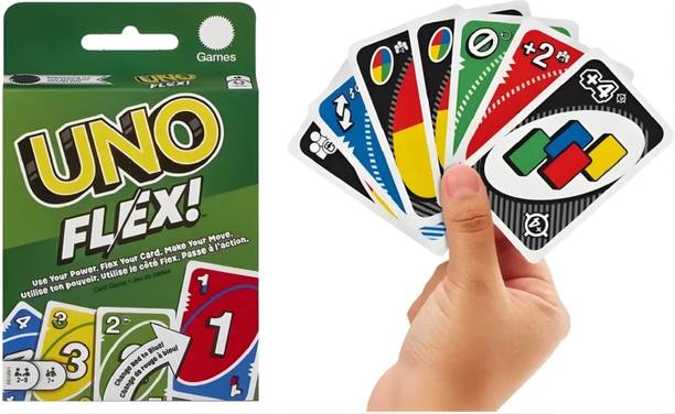 Zuigo Premium Quality UNO FLEX Cards Game for kids & family Fun Playing Card Game_