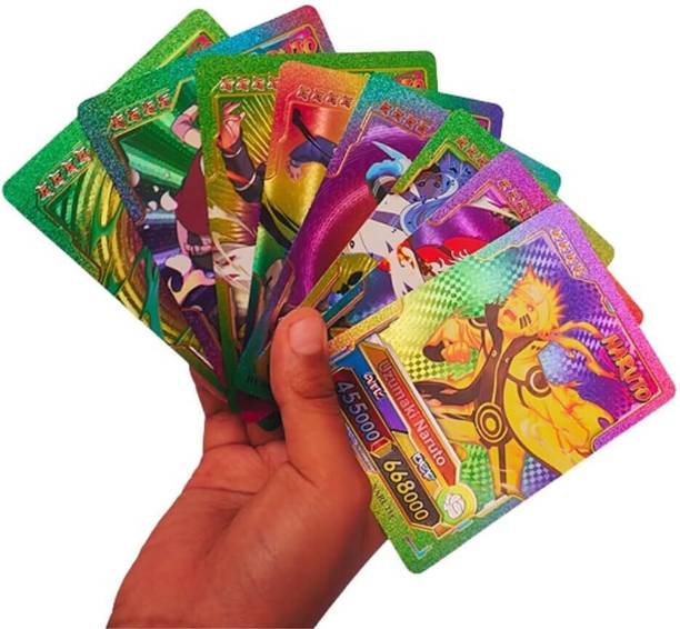 CravingKart Naruto Rainbow Anime Trading Playing Card Set – 55 Collector Cards Game
