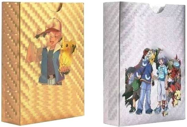 Gift Collection 2 Pack Of Waterproof 55pcs Each Pokemon Card Box V Series Vmax GX Playing
