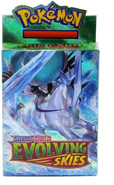 CrazyBuy NewPoke-Moon Evolving Skies Card Game for Kids,Boys,Girls,Adults(25 Cards)