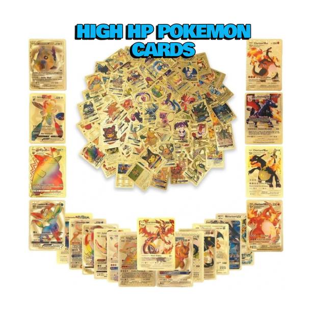 taka saki 27 PCS GOLDEN POKEMON CARDS NEW LATEST BEST PACK DECK