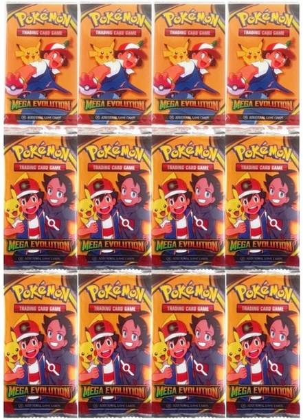 Gift Collection 96 Card(12 Pack) Pokemon Mega Evolution Playing Cards Game Booster Trading Card