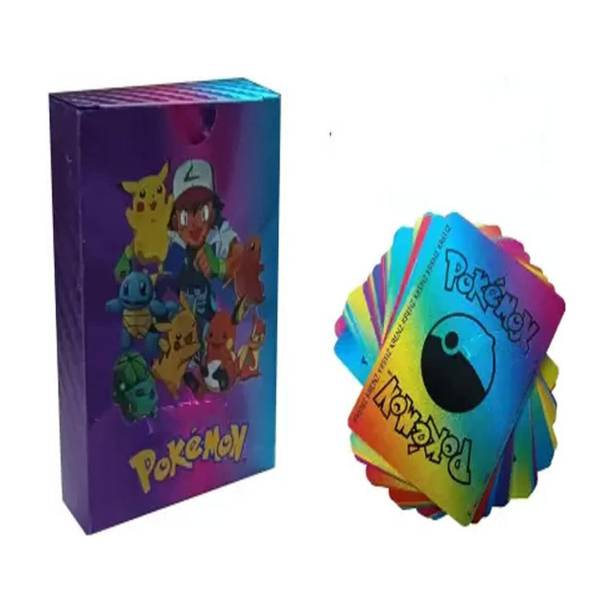 FITUP ™Waterproof 55pcs Pokemon TCG Rainbow Card Box V Series Vmax Gx Ex New Addition