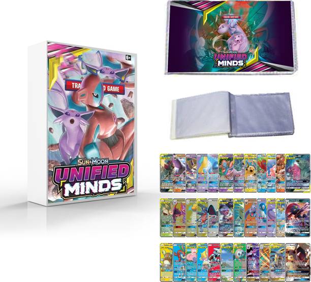 एंसिएंटकर्ट Pokemon cards Unified Minds Series GX cards Set of 35 ( Non Holo, Non Repeated)