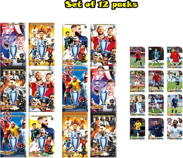 AncientKart Latest Edition Euro Football cards fifa world cup 12 packs