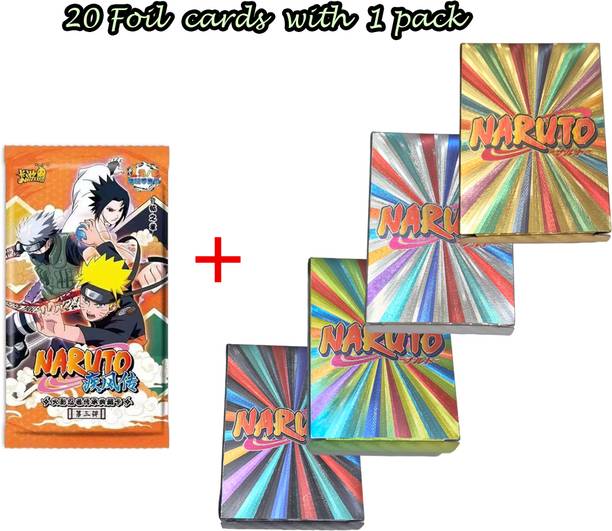 AncientKart Naruto Rainbow Black Gold Silver PVC set of 20 cards with 1 pack