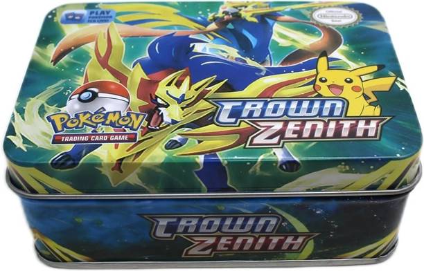 CrazyBuy Pokemon Sword & Shield Crown Zenith Premium cards Tin box-41 card Set(PACK OF 1)