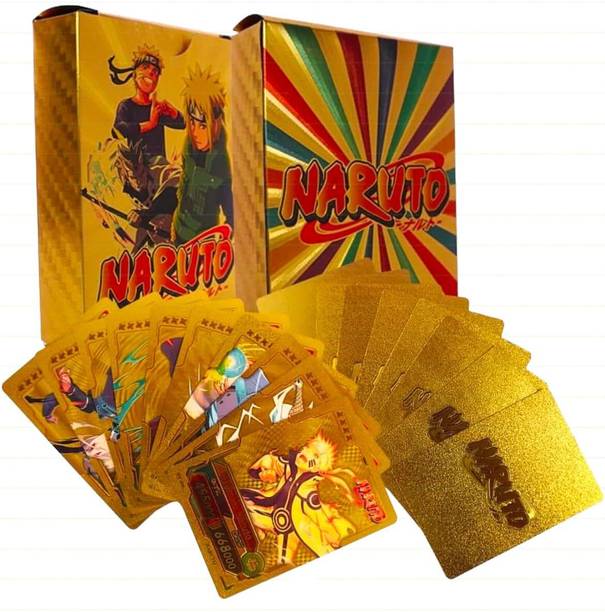 IERETAILS Naruto Shippuden Ancient Egypt Edition 24K Gold Plated Collectible Cards Deck